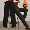 Women's Fleece-Lined High-Waist Straight-Leg Casual Pants