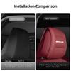 OZQU2 Car Headrest Protector Cover Leather Pillowcase For Mercedes Benz AMG W203 W205 W206 W211 W220 W212 W201 W210 W169 W177 GLK GLC