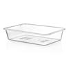 Rectangular Fridge Organizer Bin 1.7L BPA-Free Plastic 25x17x5.5cm