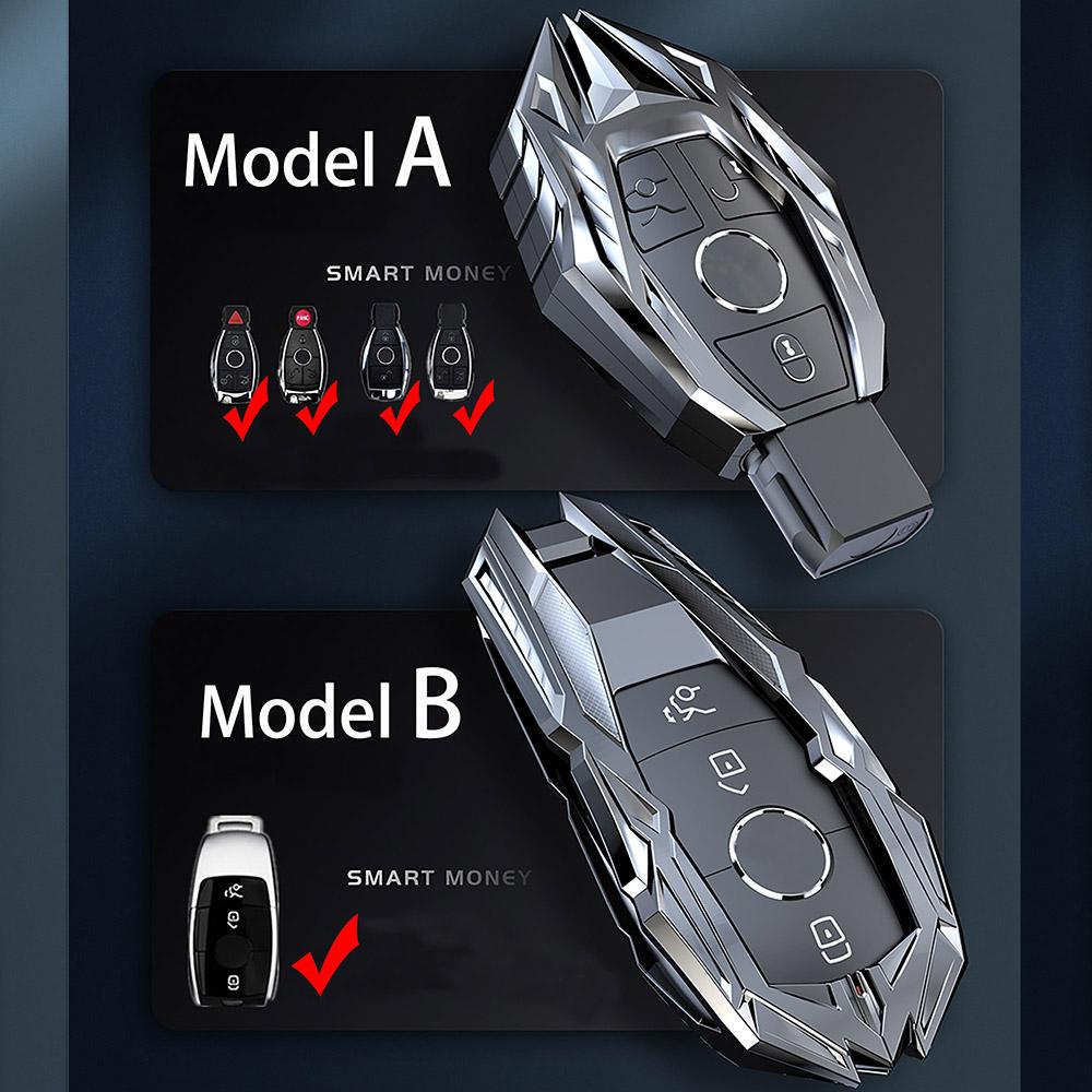 Автомобильные аксессуары из цинкового сплава, брелок для ключей, защитный чехол, подходит для Mercedes Benz EC Class W204 W212 W176 GLC CLA GLA