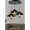 3 Serrated Japanese Pendant Chandelier (Hard Plastic Product)