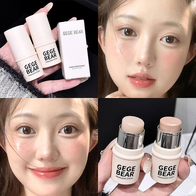 GEGE BEAR Highlight&Blush Stick Style High Gloss Fine Flash Natural Moist Portable Blush Cream Создайте естественный контурный карандаш