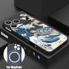 Магнитный чехол для Magsafe для iPhone 17 Pro Max с рисунком «Океанская волна и киты», мягкий силиконовый чехол-накладка на заднюю панель для iPhone 16 15 14 13 Pro Max 16e 17e