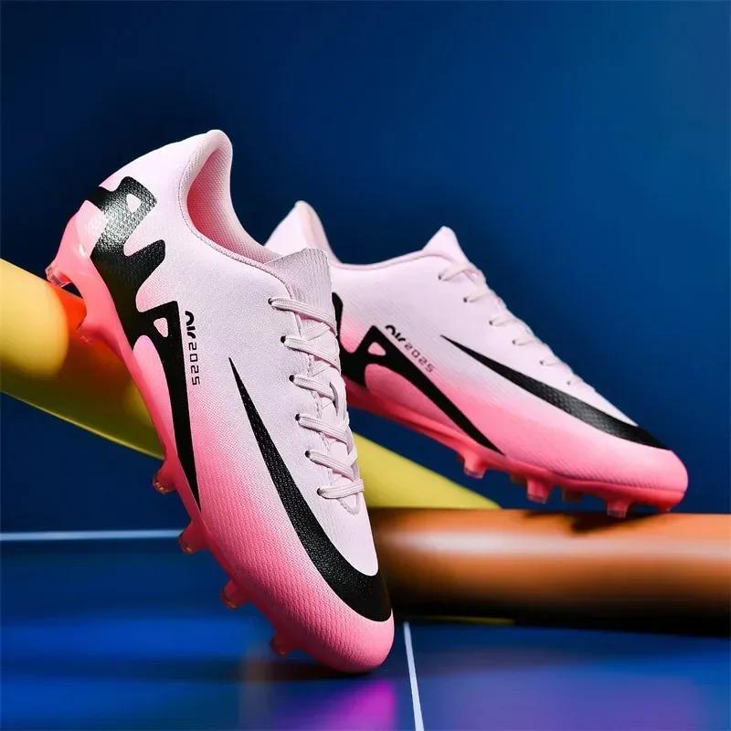 New Men Soccer Shoes Breathable Sneakers Indoor Training Cleats Long Spikes Football Boots Drop Shipping Ultralight