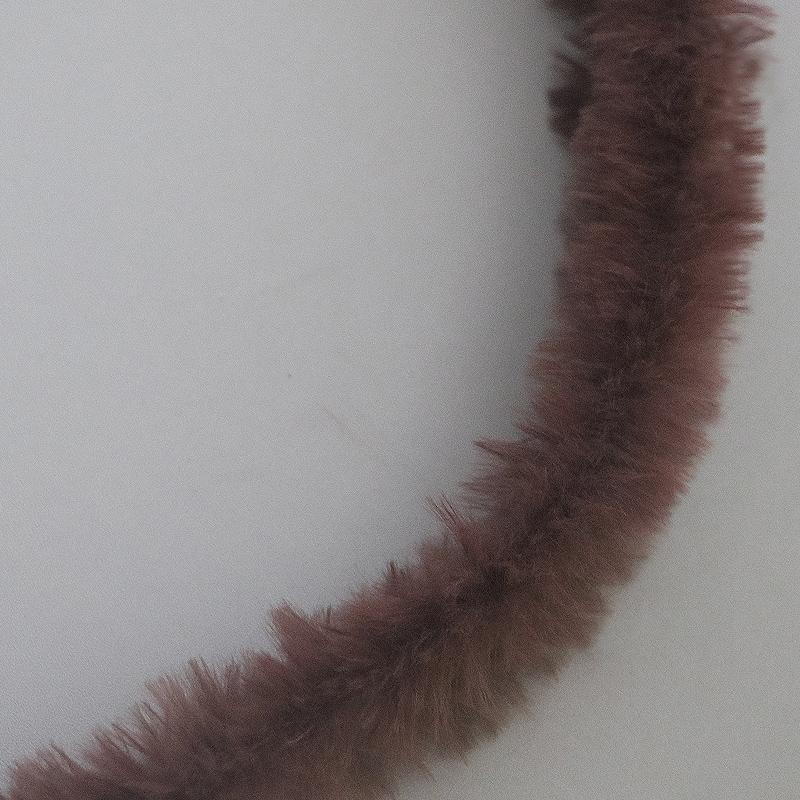 1PC Imitation Rabbit Hair Fluffy Toys Materials Plush Dolls Twisting Sticks 15mm