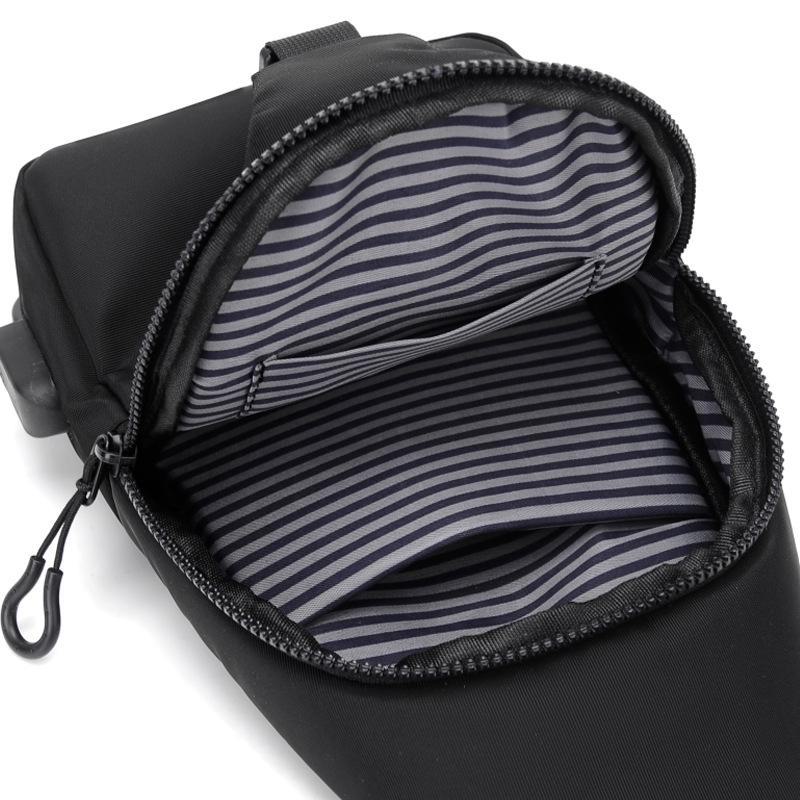 Мужской повседневный рюкзак из ткани Оксфорд в корейском стиле на грудь и плечо