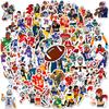 100 Football Classic Action Stickers, Nfl Player Graffiti Stickers