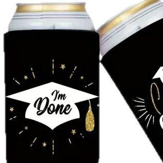 8 шт. охлаждающих чехлов для банок на выпускной, черные и золотые крышки для банок объемом 12 унций, подарок выпускникам 2025 года на выпускной в медицинском колледже