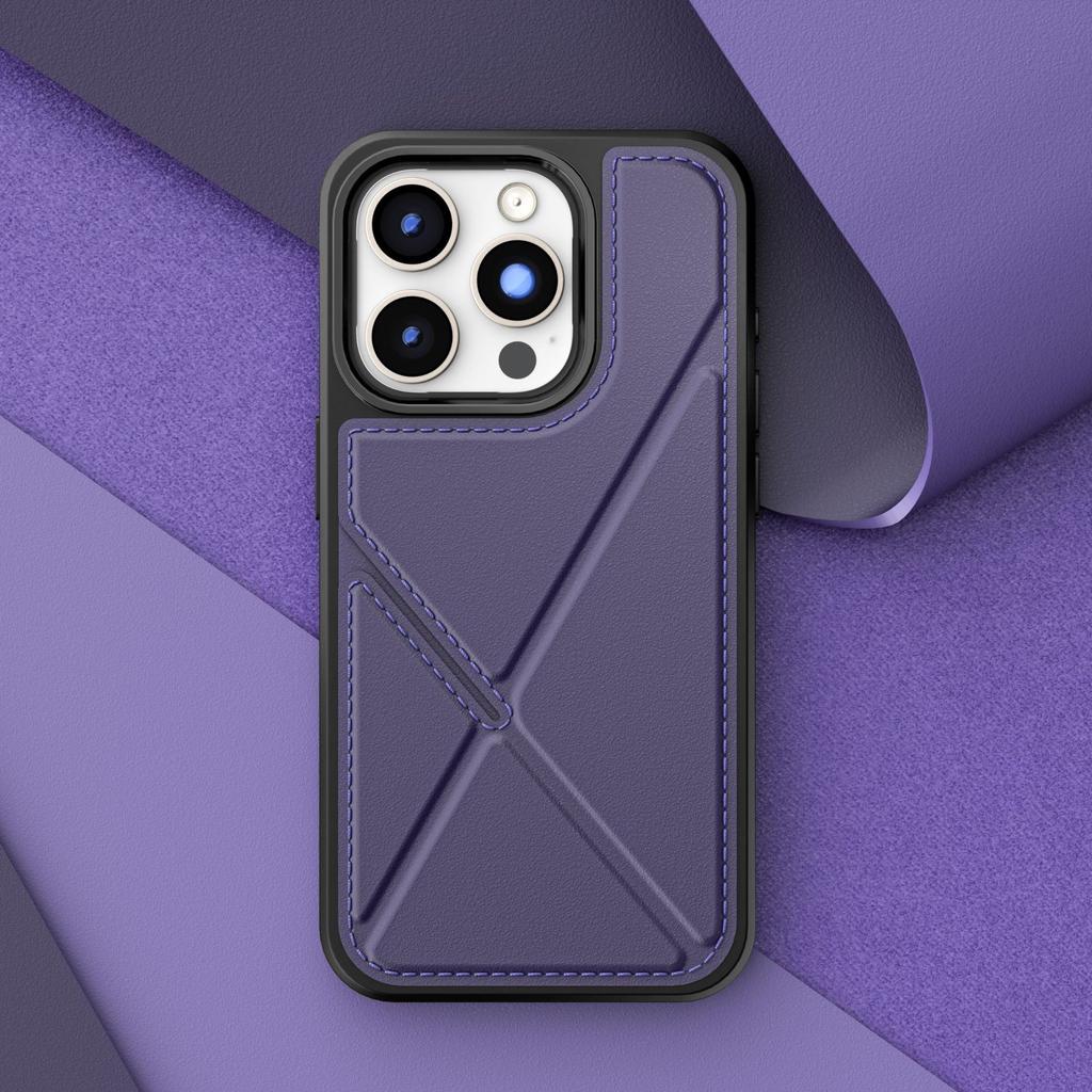 Подходит для iPhone16 Чехол-кардхолдер Складная подставка Apple 15 Promax Защитная накладка Кожаный узор 14/13