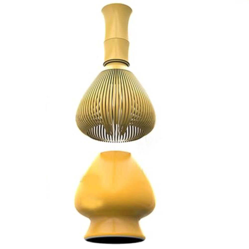 ABS венчик для матча с держателем для венчика для зеленого чая, венчик для порошка, новая щетка для чая