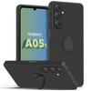 Case - BOOLING - for Samsung Galaxy A05s - Black - 360° Rotating Ring - Flexible