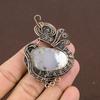 Dendrite Opal Handmade Copper Wire Wrap Jewelry Pendant 2.76" W0k04