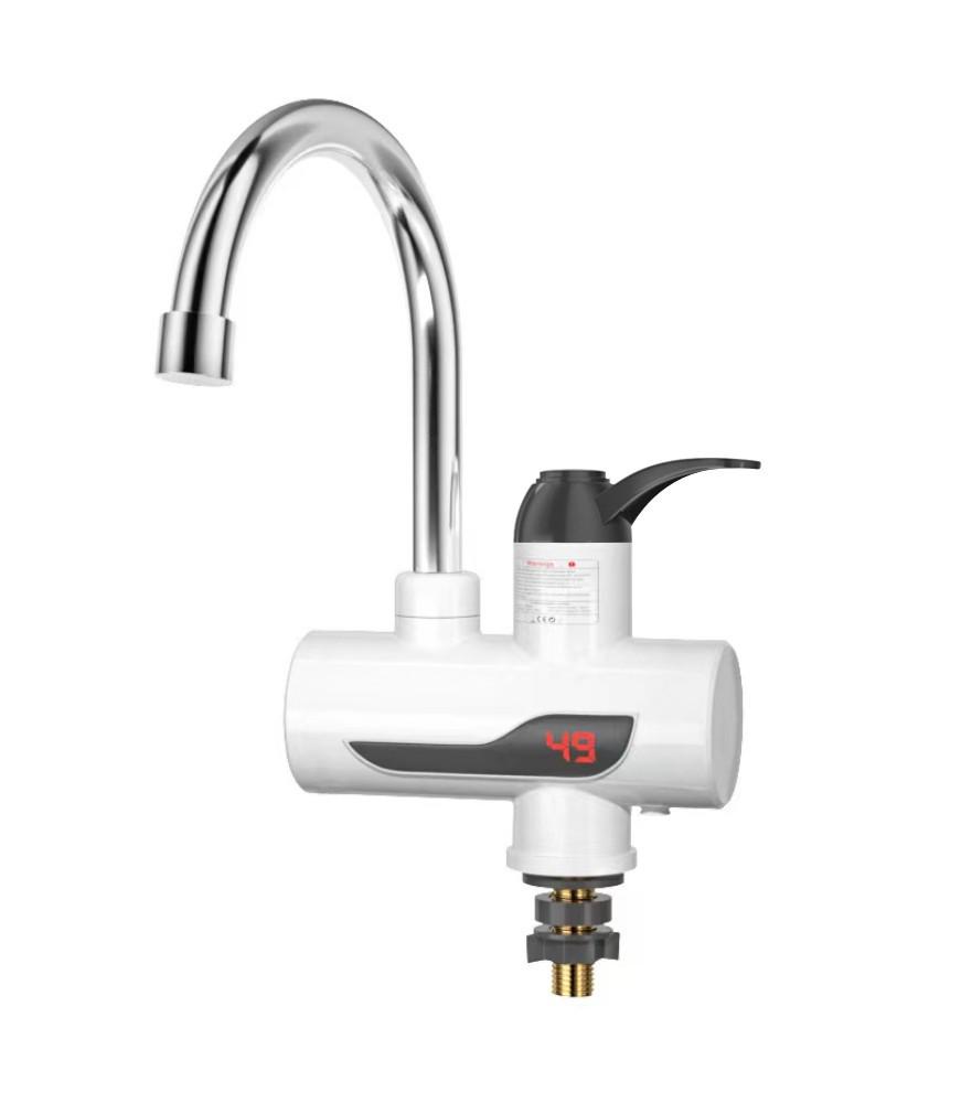 Мгновенный электрический водонагреватель-кран с цифровым дисплеем для душа, двойного использования (горячая и холодная вода)