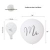 Huaien Factory 36-Inch Round Latex Wedding Balloons Printed Mr. & Mrs. Women for Arrangements