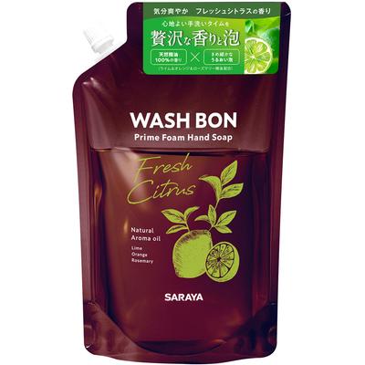 Washbon Prime Foam Fresh Citrus Refill 500 мл Другой тип пены Мыло для рук После ополаскивания промойте под проточной водой. Другой тип пены