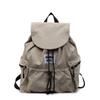 Light Weight Ruched Shoulder Bags Solid Color Student Schoolbag Simple Drawsting Backpacks  Outdoor
