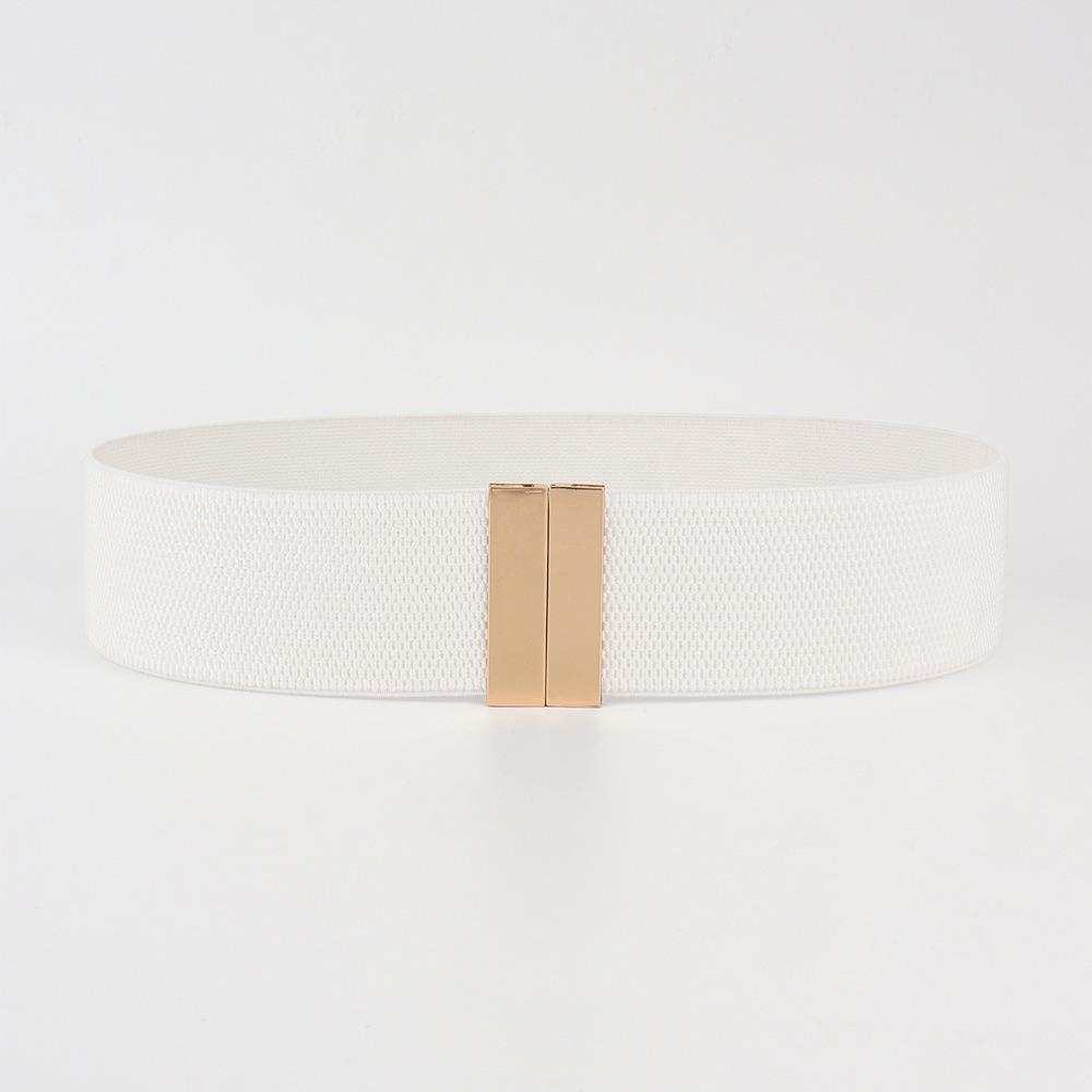 Solid Color Stretch Cinch Waistband Wide Waist Belt New Corset Belt  Down Coat