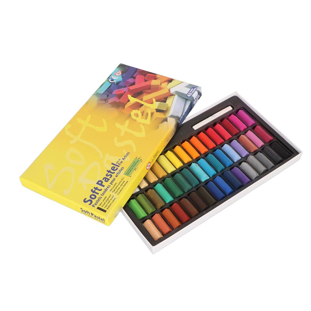 Мягкие пастельные мелки 48 цветов, устойчивые к выцветанию, мягкие сухие пастельные мелки для поделок, проектов, рисования, смешивания