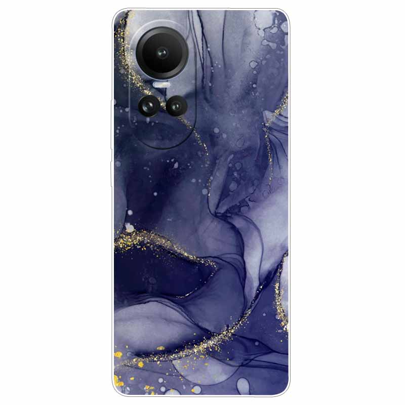 Чехол для Oppo Reno 10 5G CPH2531 Силиконовый Расписной Кот Животные ТПУ Мягкий Мраморный Coque для Oppo Reno10 Pro 5G CPH2525 Чехол для Телефона