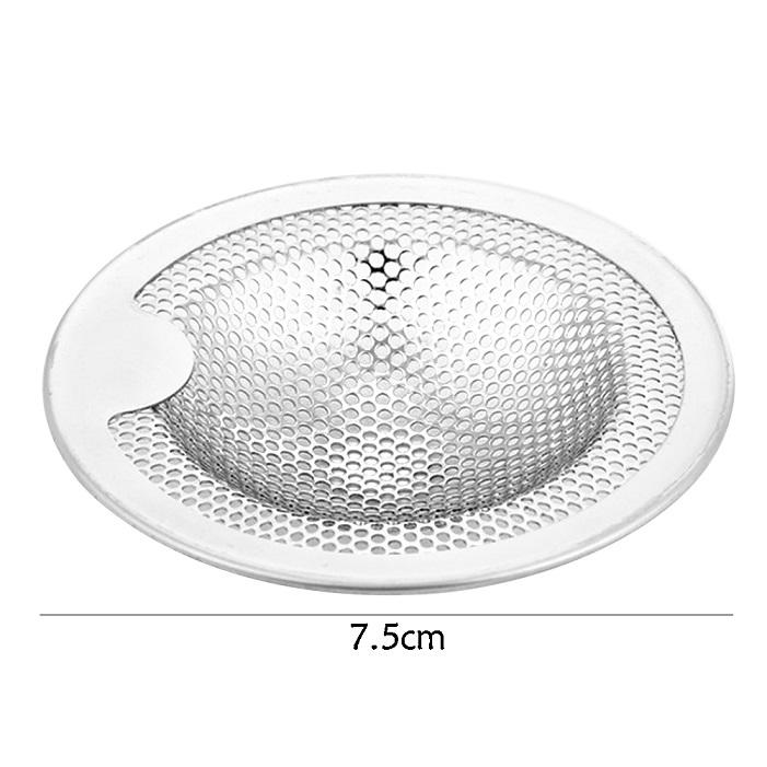 Сетчатый фильтр для раковины из нержавеющей стали Металлический уловитель для сливного отверстия душа Заглушка Фильтр для слива кухонной раковины 5 75 10 11 см