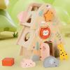 Wooden Shape Sorter House Tree Activity Cube Fine Motor Skills Matching Color Perception Toy