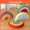 Wooden Arched Rainbow Building Blocks For Toddlers With Ecofriendly Toy Learning
