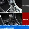 Аксессуары для интерьера для Subaru XV Crosstrek SUV 2018- Impreza 2018- Отделка накладки на головку ручки переключения передач автомобиля из углеродного волокна