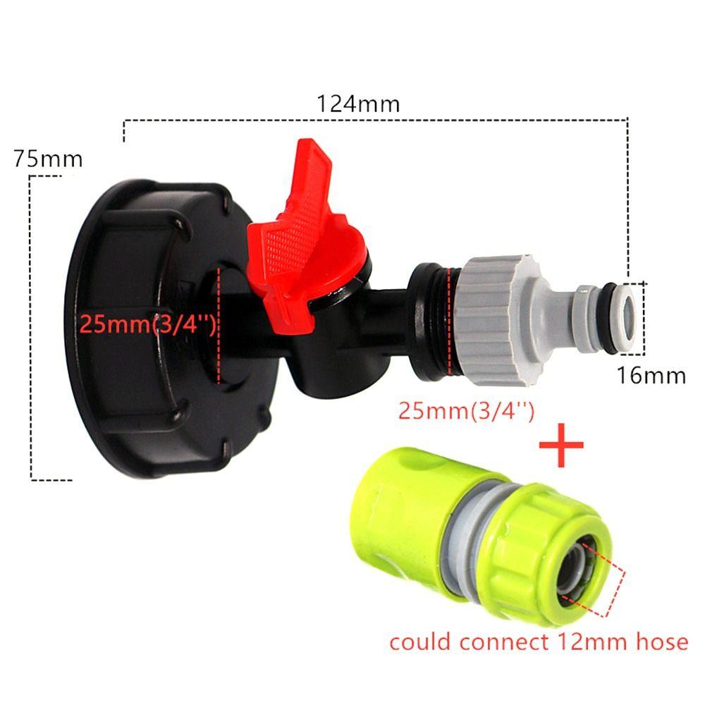 Garden IBC Tank Adapter 3/4'' Thread Quick Valve Connector Durable IBC Connector  IBC accessories
