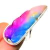 Rainbow Solar Quartz Gemstone 925 Silver Plated Jewelry Ring Size 7.5