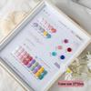 10" Japanese Wooden Nail Art Photo Frame with Nail Tips Display for Gel Polish Chart