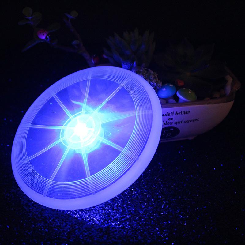 Durable Modern Luxury Outdoor Interactive Dog Toys Eco-Friendly Light-Up Waterproof PU Electric Flying Disc Glowing LED Disc