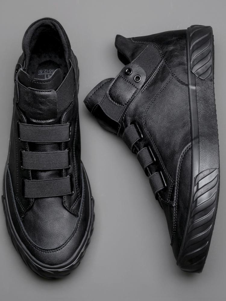 Модные мужские кожаные туфли корейские трендовые удобные лоферы британские модные мужские высокие кроссовки новые мокасины Zapatos De Hombre