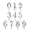 Number 0-9 Metal Number Candle Holders Reusable Cake Candlestick  Holiday Decoration