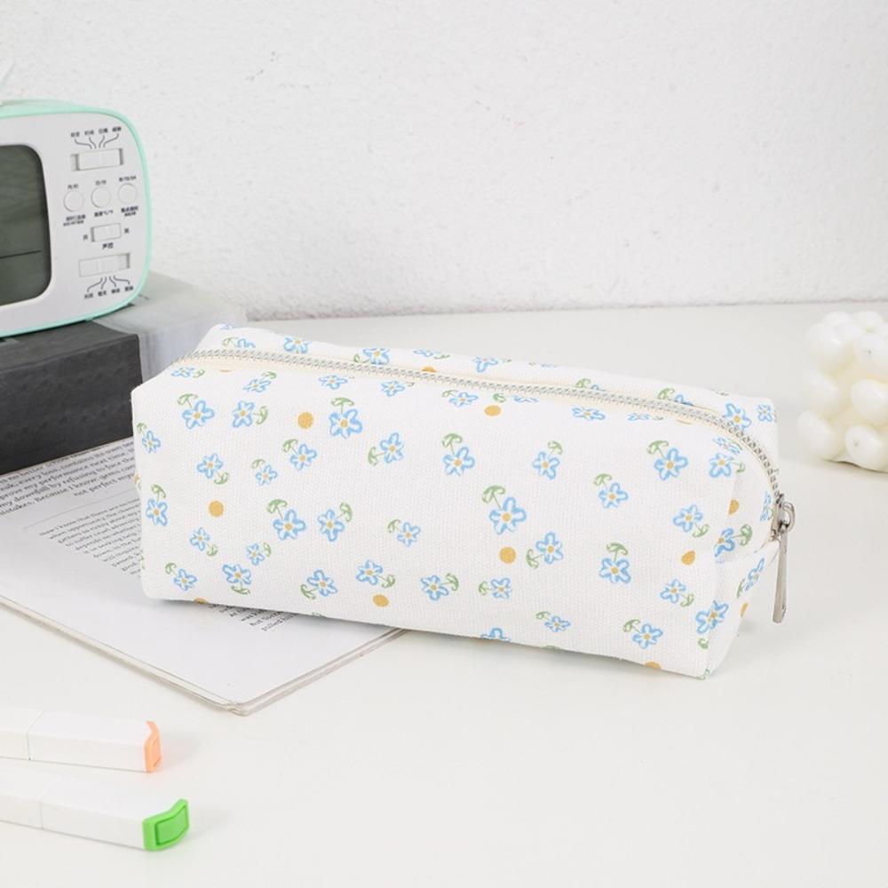 INS Цветочная сумка для ручек Студенческая Милая Портативная Сумка для канцелярских товаров Большой Вместимости Пенал Многофункциональный Органайзер для канцелярских товаров