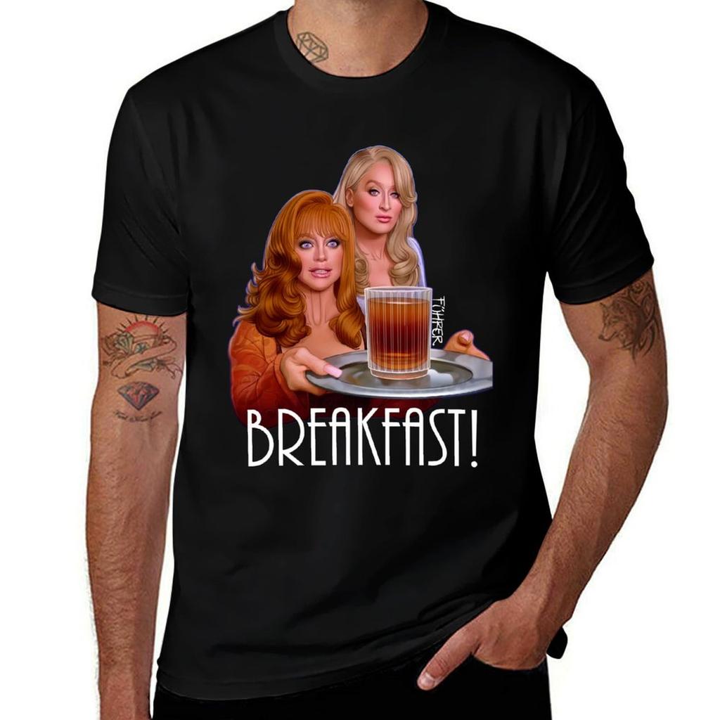 Breakfast Tshirt Running Gym Short Sleeve Sports Tee Tshirt