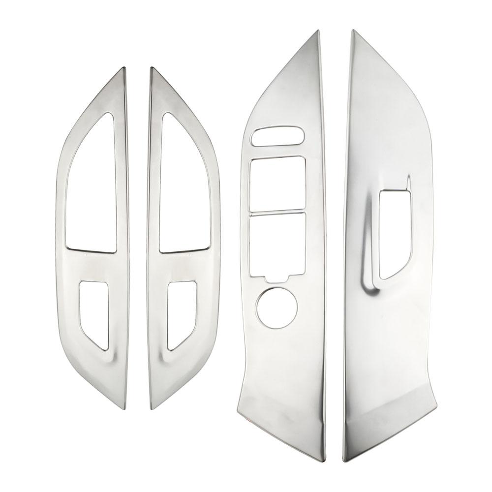 4 шт. Накладка на панель управления стеклоподъемниками и блокировкой дверей на подлокотнике для Peugeot 2008 2020 - 2022 LHD Декоративная накладка Аксессуары LHD