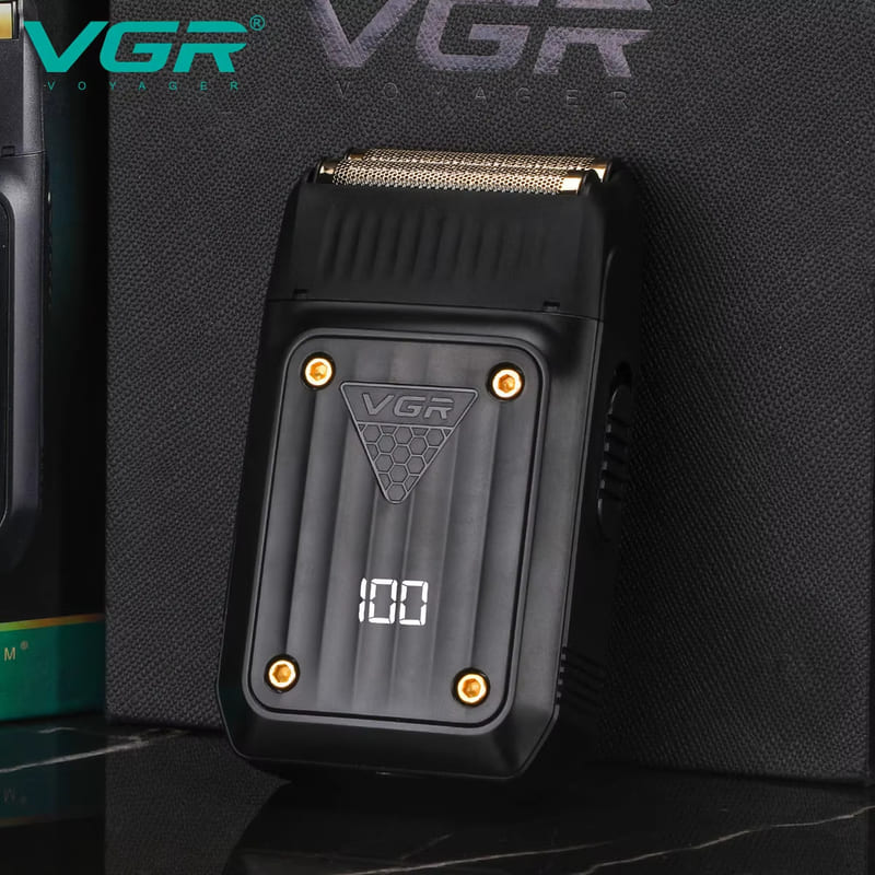VGR 363 Бритье Мужская Бесшовная Электробритва Возвратно-поступательная Двойная Режущая Головка Бритва Триммер Электрический Цифровой Дисплей Водонепроницаемый Тихий Мощный