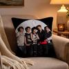 CCortis Cushion Cover Soft Plush Cushion Cover Double Print And Invisible Zipper For Sofa Home Car Use