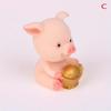 1 шт. Милая мини-фигурка поросенка, смоляные украшения, миниатюрная модель, мини-статуэтка животного, украшение в виде бонсай