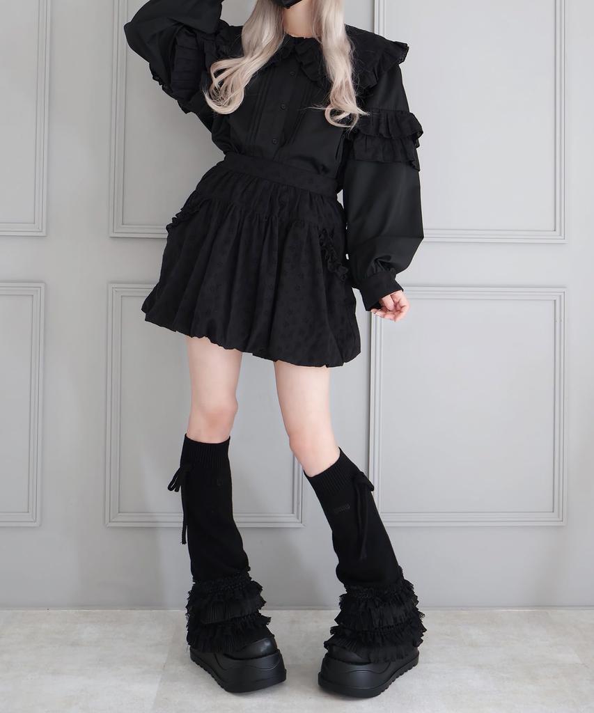 WEGO Whinny Puapu Cotton Cloud Mogumogu Size Black Skirt, Cute, Women's, F,