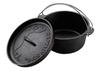 CAPTAIN STAG Camping Barbecue Dutch Oven Cast Iron 22cm No Seasoning Required UG-3061