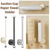 Настенный держатель рулонов на присоске, кухонная стойка для салфеток на присоске, многоцелевое хранение