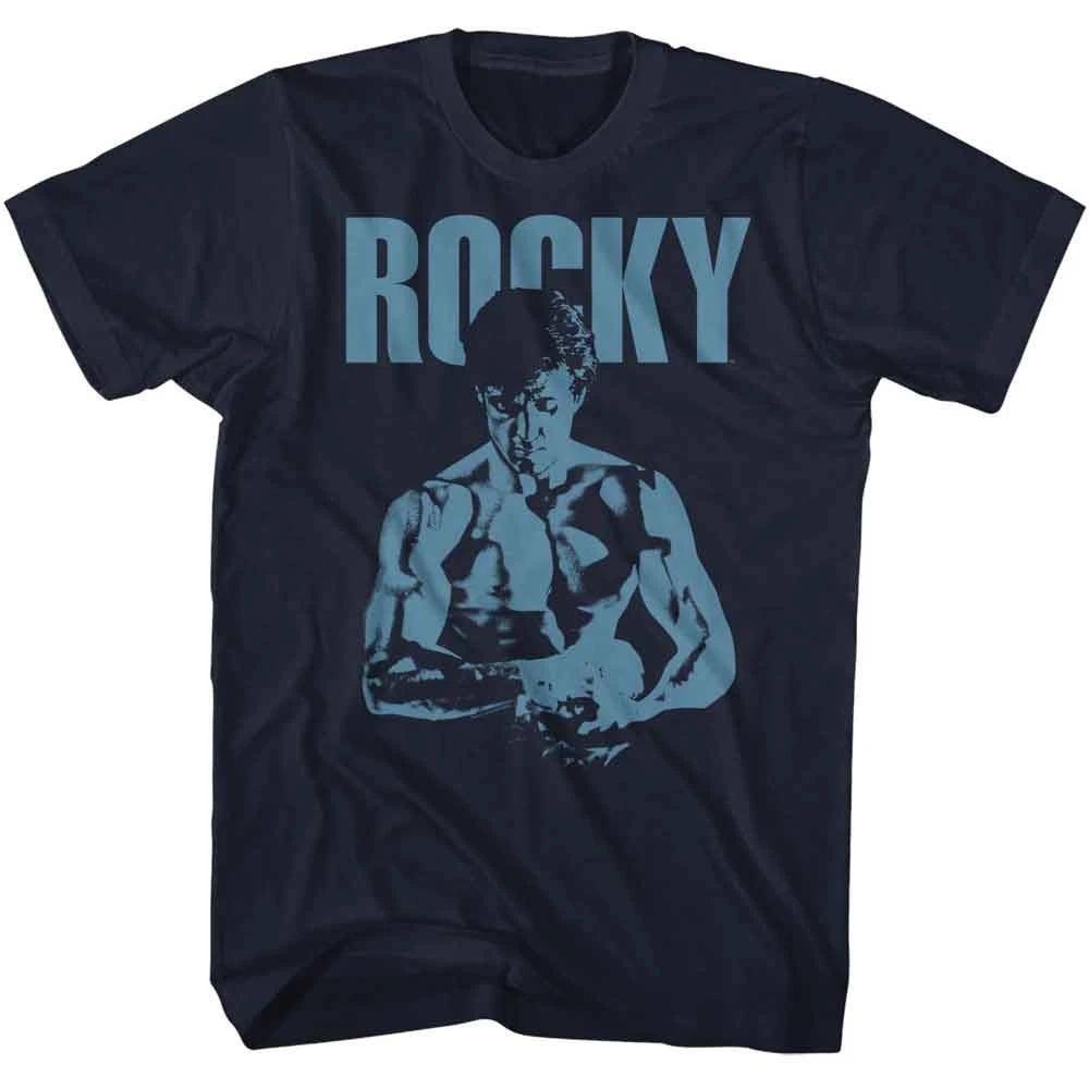 Rocky - Blue Ish - Officially Licensed American Classics - Front Print Solid Adu