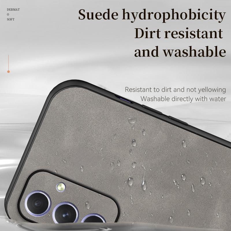 Чехол из искусственной кожи из овчины для Samsung Galaxy A55 A54 A53 A52 A51 A35 A34 A33 A24 A23 A15 A14 A13 A05S A04S Note 20 10 9, чехол с кронштейном для телефона