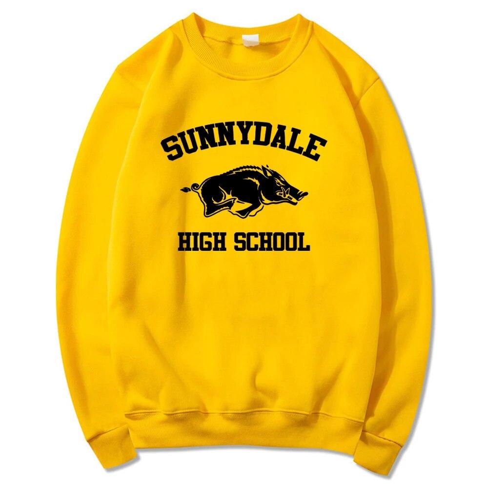 Толстовка «Баффи — истребительница вампиров» Толстовка для средней школы Саннидейл Джемпер «Баффи Саннидейл» Ретро толстовка с круглым вырезом «Истребительница вампиров» Толстовка унисекс