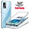 Чехол на весь корпус на 360 градусов для Samsung Galaxy S23 FE S24 Ultra, двухсторонний силиконовый чехол для Samsung Galaxy S20 S21 FE S22 Plus, ультра противоударная защита