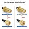 Hujian IPEX to SMA RF Coaxial Antenna Cable