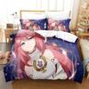 Genshin Impact Yae Miko Bedding Set Single Twin Full Queen King Size Bed Set Aldult Kid Bedroom Duvetcover Sets 3D Print