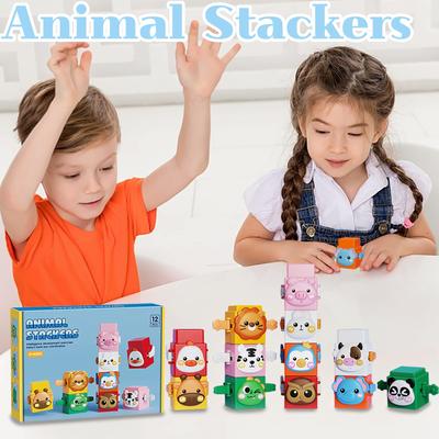 Веселая игра-набор животных «Животные» Симпатичная интерактивная игрушка из АБС-материала для детей и игрушек, идеальная для обучения и развития