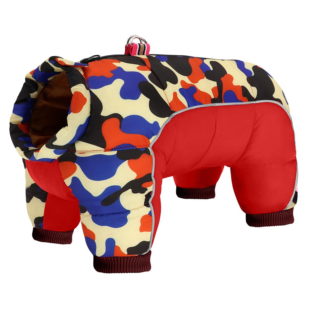 Пальто для маленьких собак, куртка, зимняя теплая одежда для щенков, водонепроницаемая камуфляжная одежда для чихуахуа, комбинезон для маленьких и средних собак, мопсов и йорков